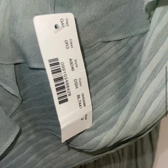 NWT Silk Crew Dress size 2 wedding bridesmaid Kelly green cocktail fairy core - Picture 4 of 9